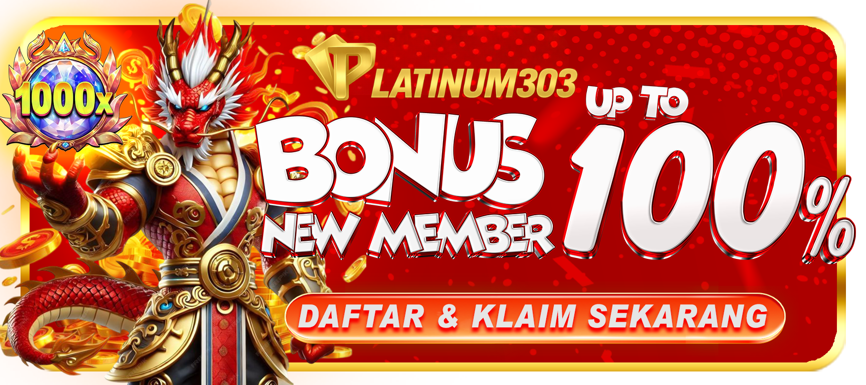 PLATINUM303 adalah situs judi online terpercaya yang menyediakan slot gacor hari ini, RTP Live tertinggi, dan bonus terbesar setiap hari. promo